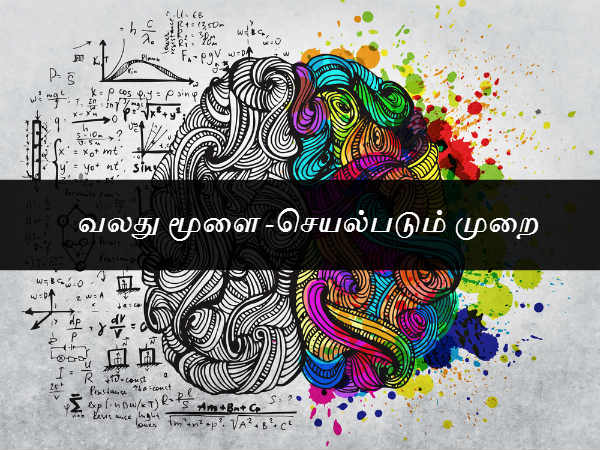 செயல்படும் முறை - வலது மூளை