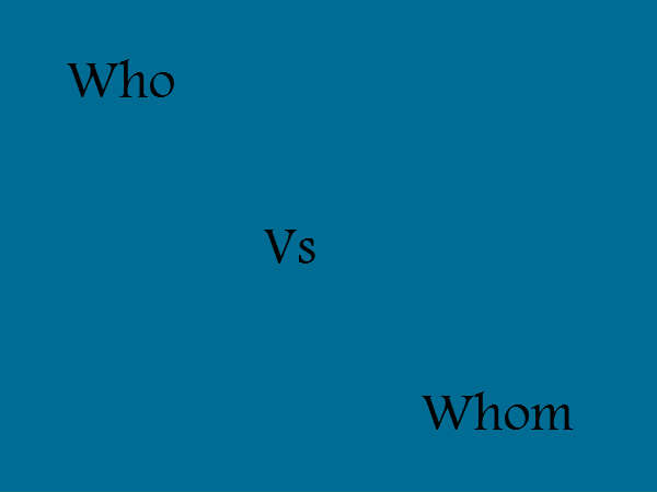 Who vs Whom