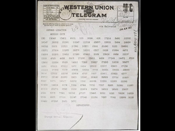 முதலாம் உலகப்போரில் அமெரிக்காவை இணைத்த கடிதம்