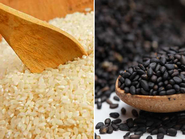 அரிசி மற்றும் எள் ஸ்கரப்