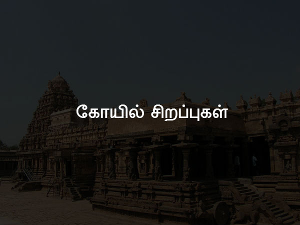 கோயில் சிறப்புகள் 