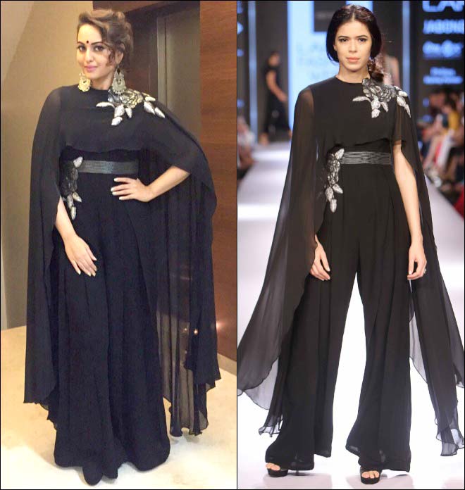 Sonakshi Sinha Dazzles In A Ridhi Mehra Jumpsuit At Bachchan's Diwali Party