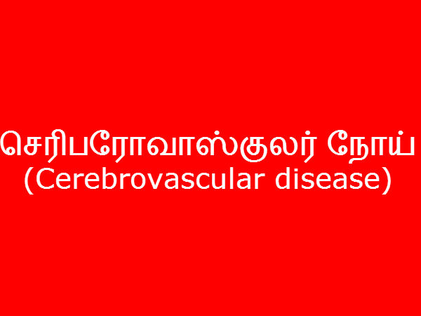 செரிபரோவாஸ்குலர் நோய் (Cerebrovascular disease) 