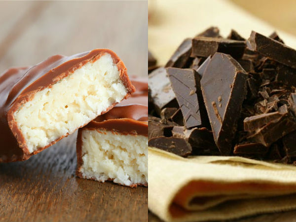 பால் சாக்லேட் - டார்க் சாக்லேட் 