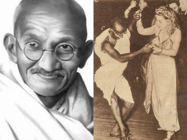 ஆங்கில பெண்ணுடன் காந்தி நடனம் 