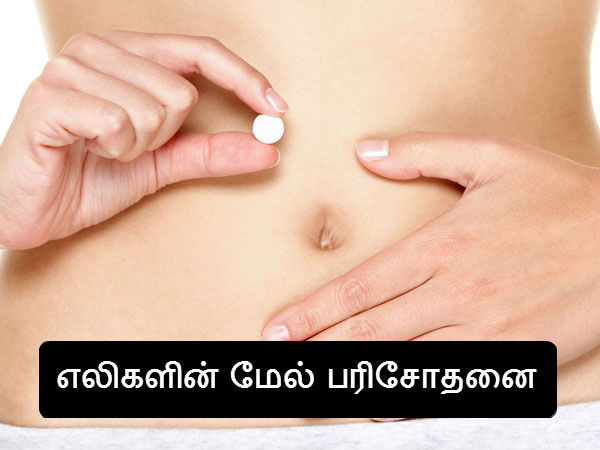 எலிகளின் மேல் பரிசோதனை 