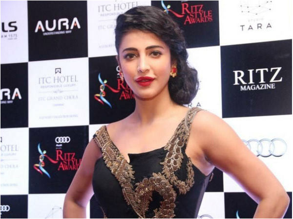 ஸ்ருதியின் ஹேர் ஸ்டைல்