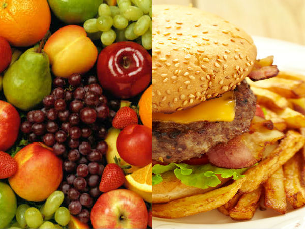 பழங்கள் + மாவு உணவுகள் பழங்கள் + மாவு உணவுகள்