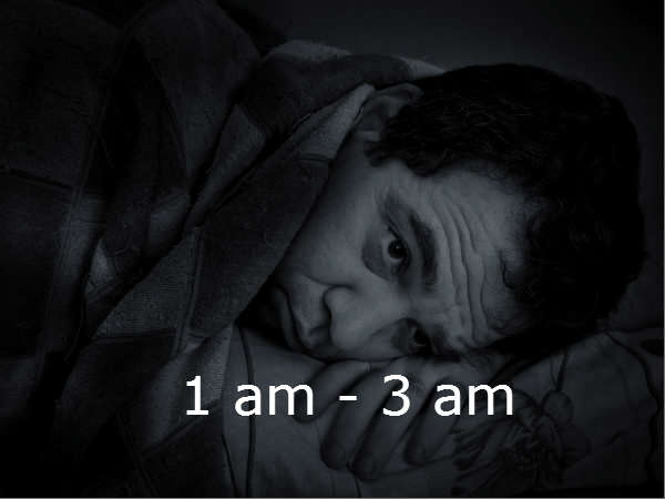 1 am - 3 am