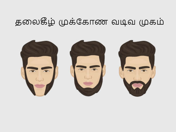 தலைகீழ் முக்கோண வடிவ முகம்