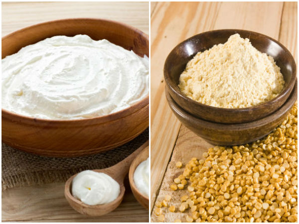 தயிர் மற்றும் கடலை மாவு