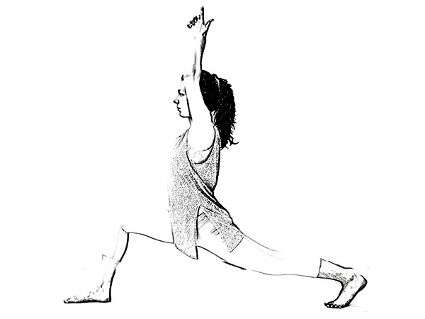 verabhadrasana for Desk-bound job