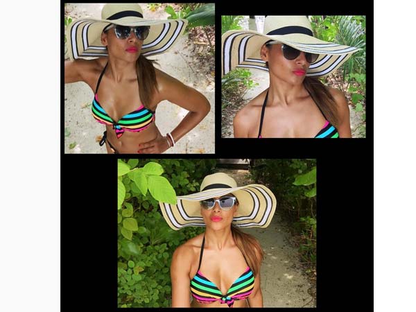 கோடுபோட்ட பிகினியில் பிபாசா