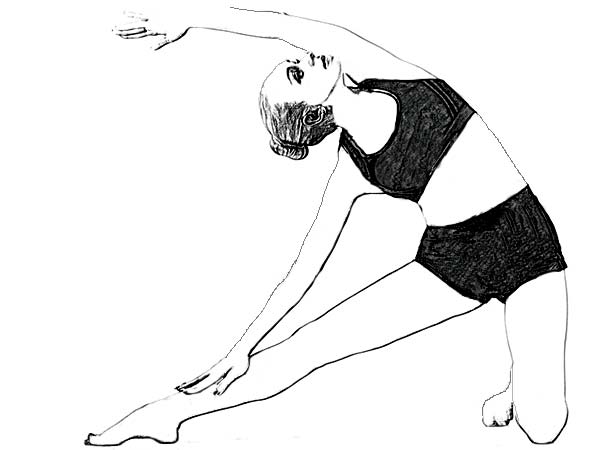 Parighasana to control Asthma 