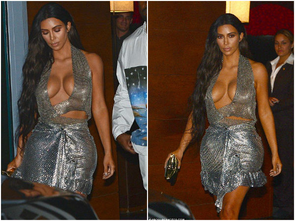 மின்னும் சில்வர் உடை