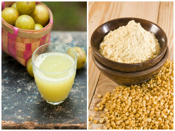 நெல்லிக்காய் மற்றும் கடலை மாவு பேக்