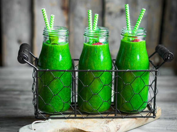 பச்சை காய்கறிகளின் ஸ்மூதி :