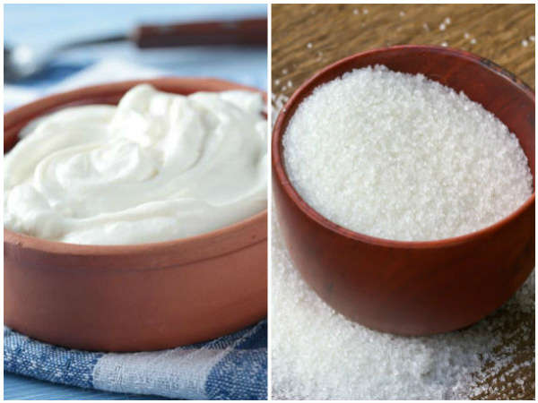 தயிர் மற்றும் சர்க்கரை