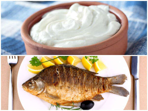 தயிர் மற்றும் மீன்