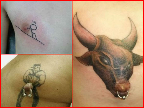 Bizarre Nipple Tattoos and Piercings! Bizarre Nipple Tattoos and Piercings!
