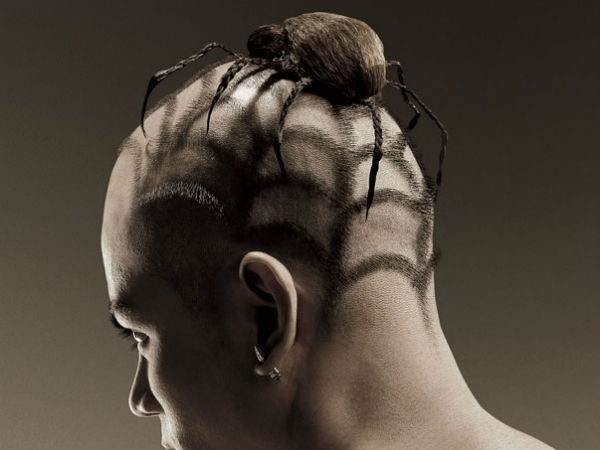 சிலந்தி ஹேர் கட் : 