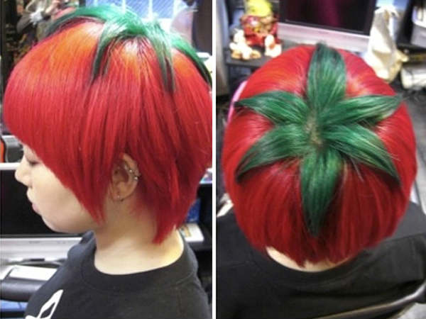 தக்காளி ஹேர் கட் : 