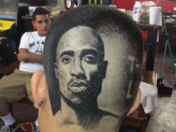 டுபாக் ஹேர் கட் : 