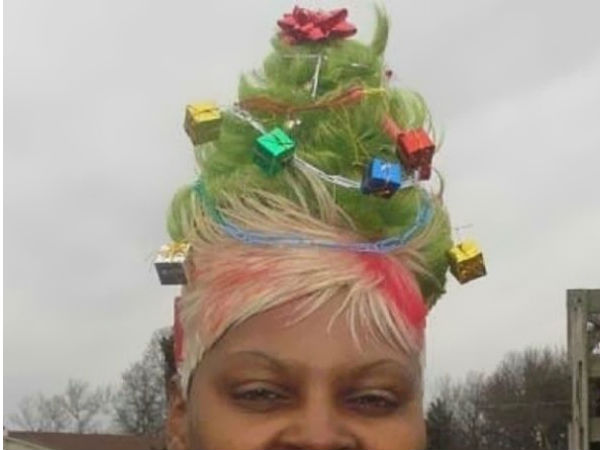 கிறிஸ்மஸ் ட்ரீ ஹேர் கட் : 