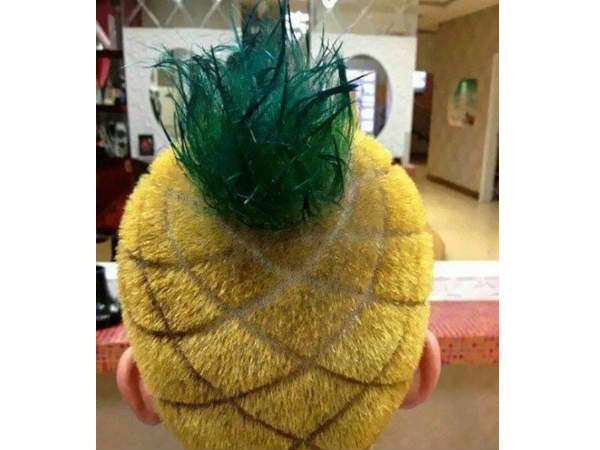 பைன் ஆப்பிள் ஹேர் கட் : 