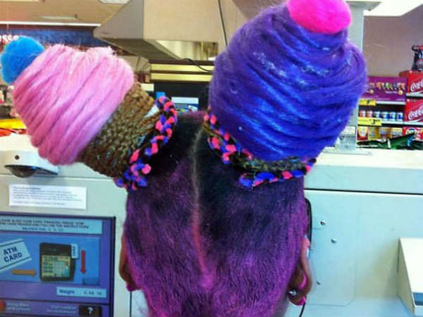 கப் கேக் ஹேர் ஸ்டைல் : 