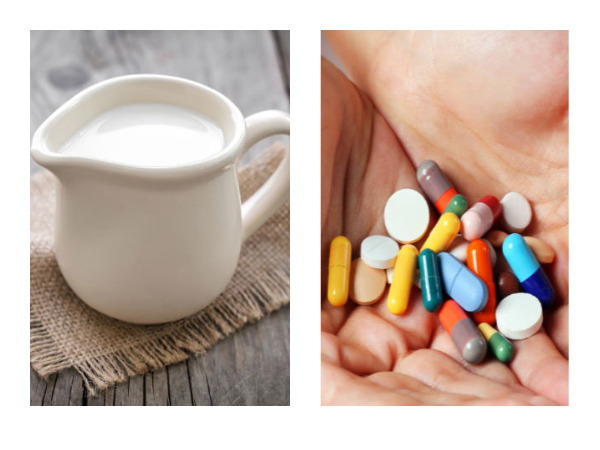 7. பால் மற்றும் மாத்திரைகள்