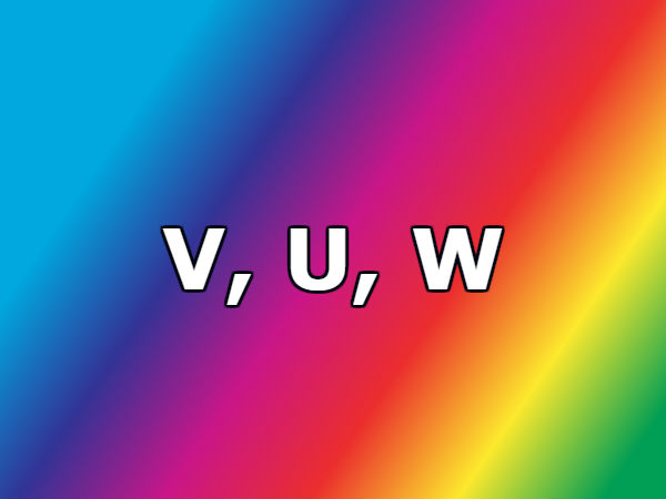 V, U, W V, U, W