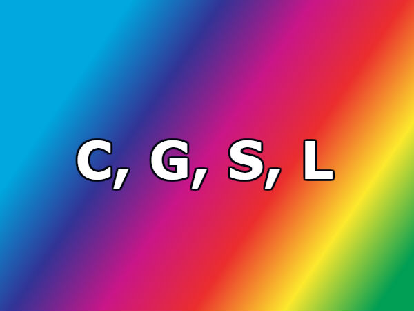 C, G, S , L C, G, S , L