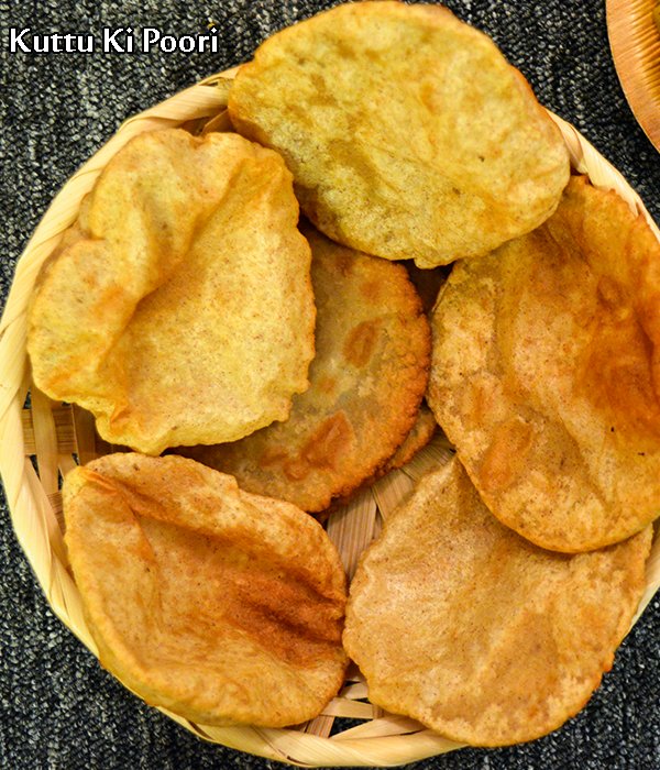kuttu ki poori recipe