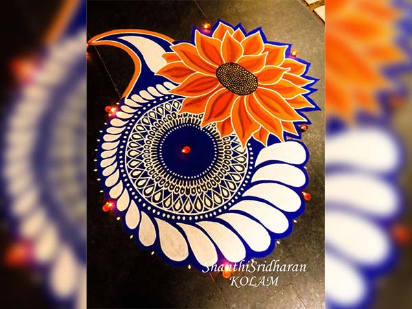 சுருக்கமான ரங்கோலி டிசைன் 