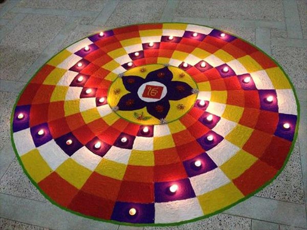  வடிவியல் ரங்கோலி டிசைன் 