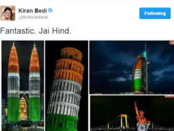 கிரண் பேடி ட்வீட்!