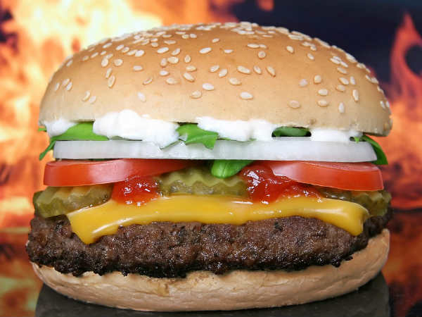 சீஸ் பர்கர் : 