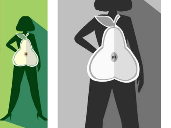 பேரிக்காய் வடிவம் (எண்டோமார்ப் உடம்பு வாகு) பேரிக்காய் வடிவம் (எண்டோமார்ப் உடம்பு வாகு)