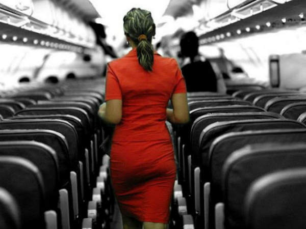 விமான பணிப்பெண் : 