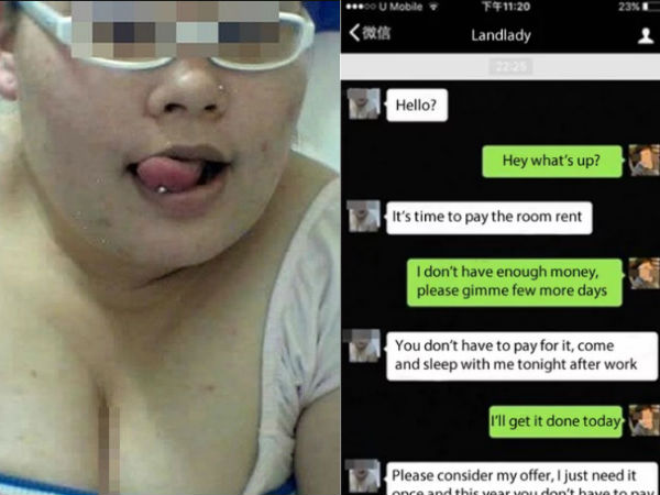 In a Private Chat, Landlord Lady Offered Free 1 Year Rent if Tenant Agrees For a One Night Stand with her. In a Private Chat, Landlord Lady Offered Free 1 Year Rent if Tenant Agrees For a One Night Stand with her.