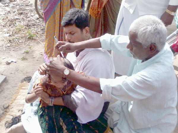 மொட்டையின் பொழுது கவனம்!