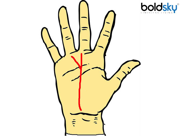 விதி ரேகையின் மீது கிளைகளையுடைய ரேகை 