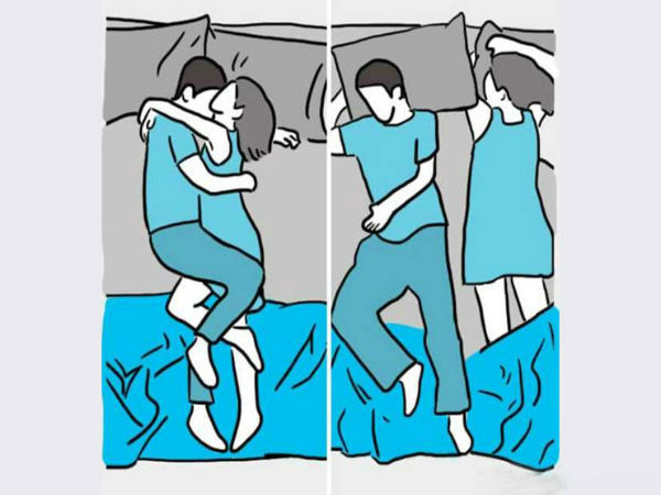 தளர்ந்த கட்டியணைப்பு நிலை (Cuddle and Relax Position)