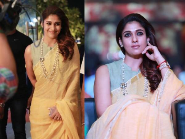 க்ரீம் நிற புடவை