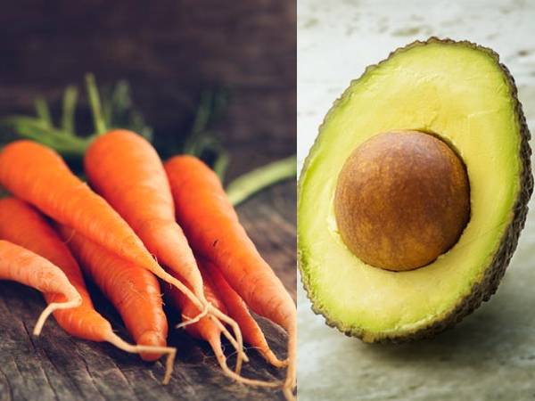 முடி வளர்ச்சிக்கு கேரட் மற்றும் அவகேடோ