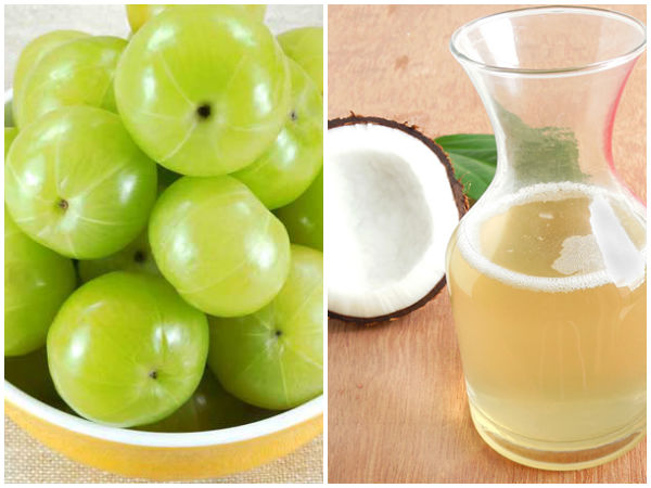 நெல்லிக்காய், தேங்காய் எண்ணெய், சீகைக்காய் பவுடர்