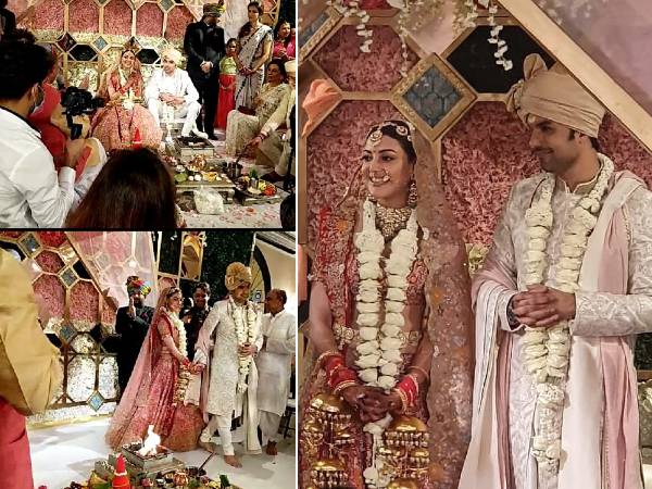 காஜல் திருமண போட்டோ