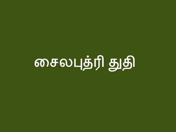 சைலபுத்ரி துதி
