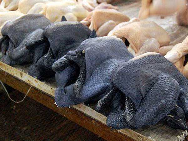 அயாம் செமானி கருப்பு கோழி